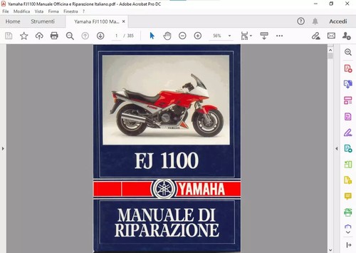 Manuale officina yamaha - yamaha, fj1100